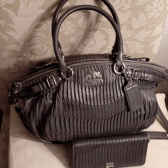 Limited Edition Coach Sophia Madison Pleated Satchel (ONLY) - Picture 1 of 10